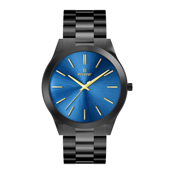 Weayege Men Watches Fashion Analog Stainless Steel Quartz Waterproof Watches,Gift for Men